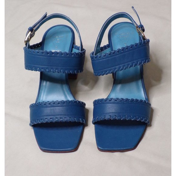 🆕 VALENTINA RANGONI Camille Sandals Shoes Memory Foam Cusion Comfort Blue 9 - Picture 6 of 10